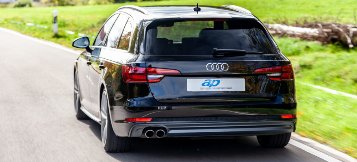 Mit dem ap Gewindefahrwerk fährt der Audi A4 B9 deutlich dynamischer